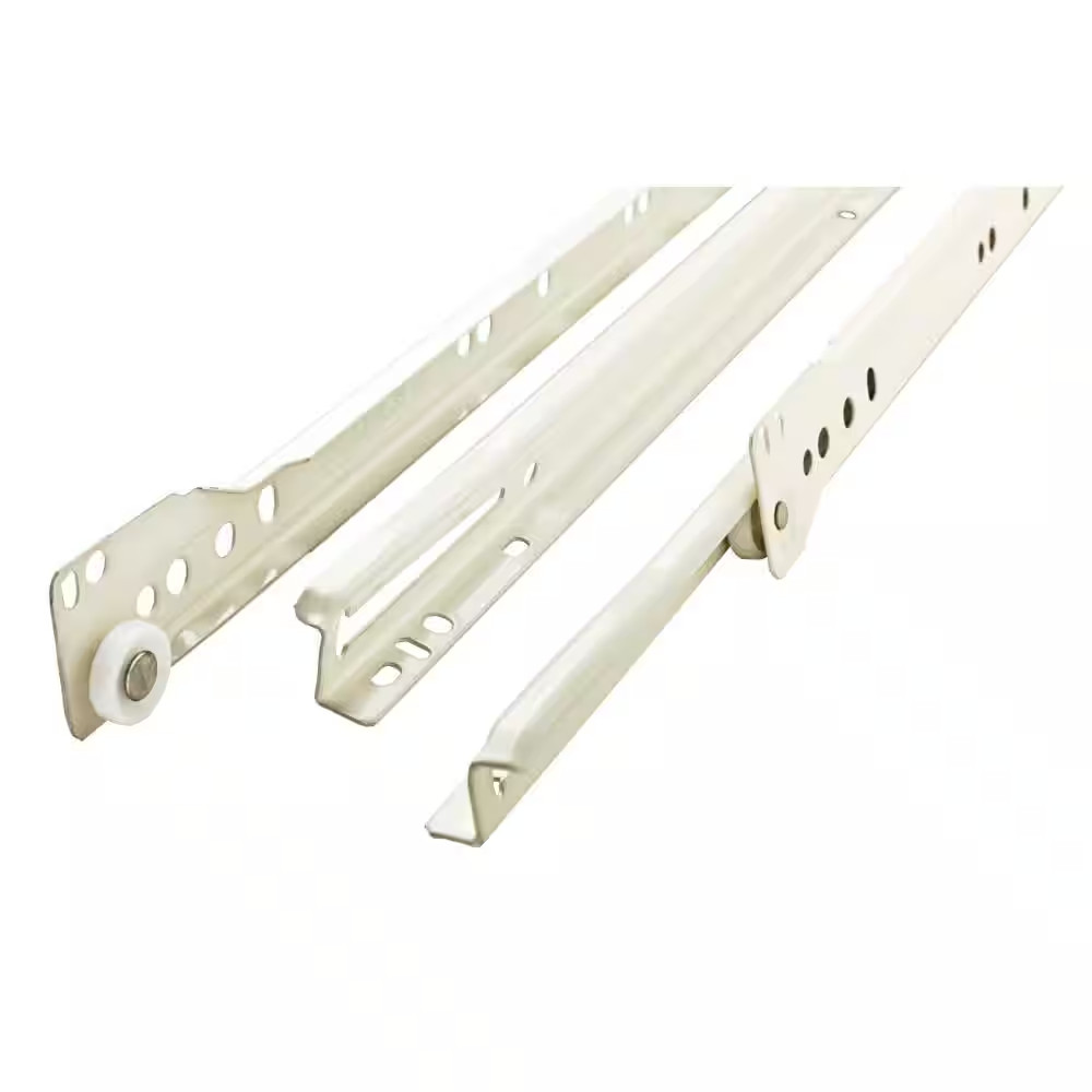 1 Pair 18 In. Self-Closing Bottom Mount Drawer Slide Set 1-Pair (2 Pieces)