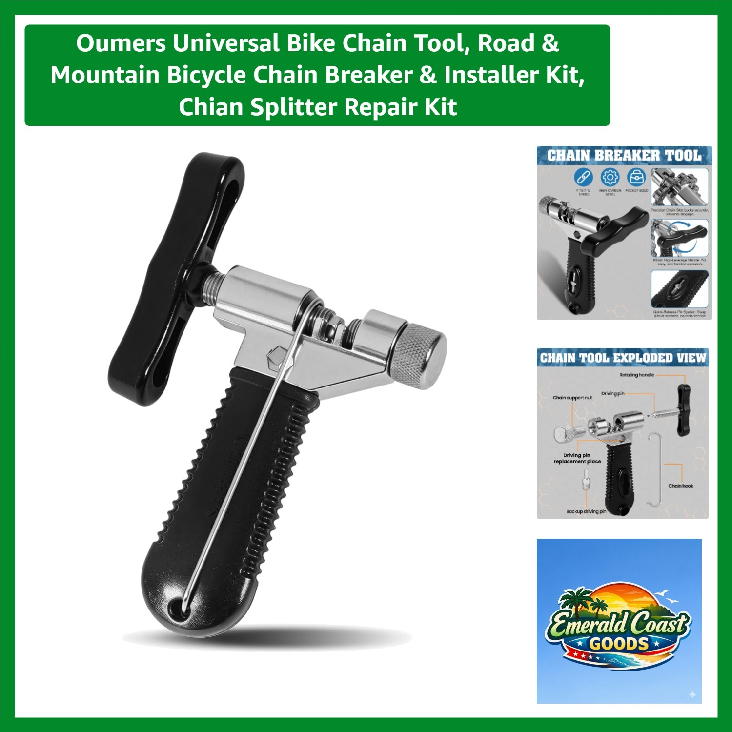 Universal Bike Chain Tool, Road & Mountain Bicycle Chain Breaker & Installer ...