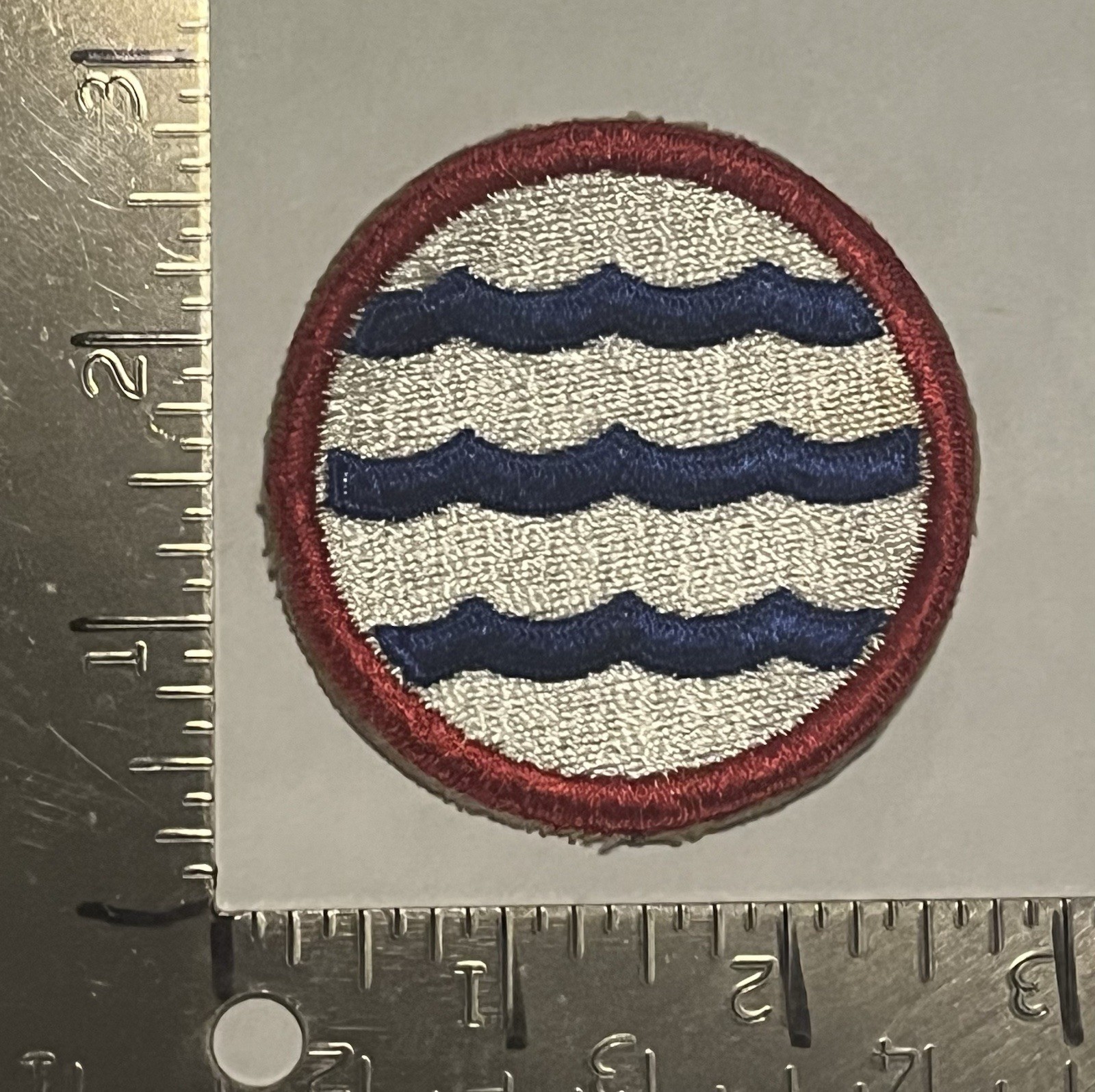 Original WWII U.S. Army Greenland Base Command Cut Edge Patch NG