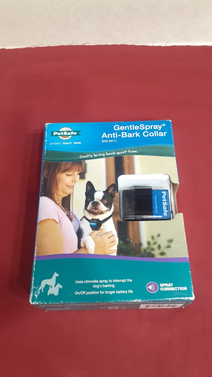 PetSafe Gentle Spray Anti-Bark Bark Dog Collar Model SNS-BK-C Human & Pet Safe