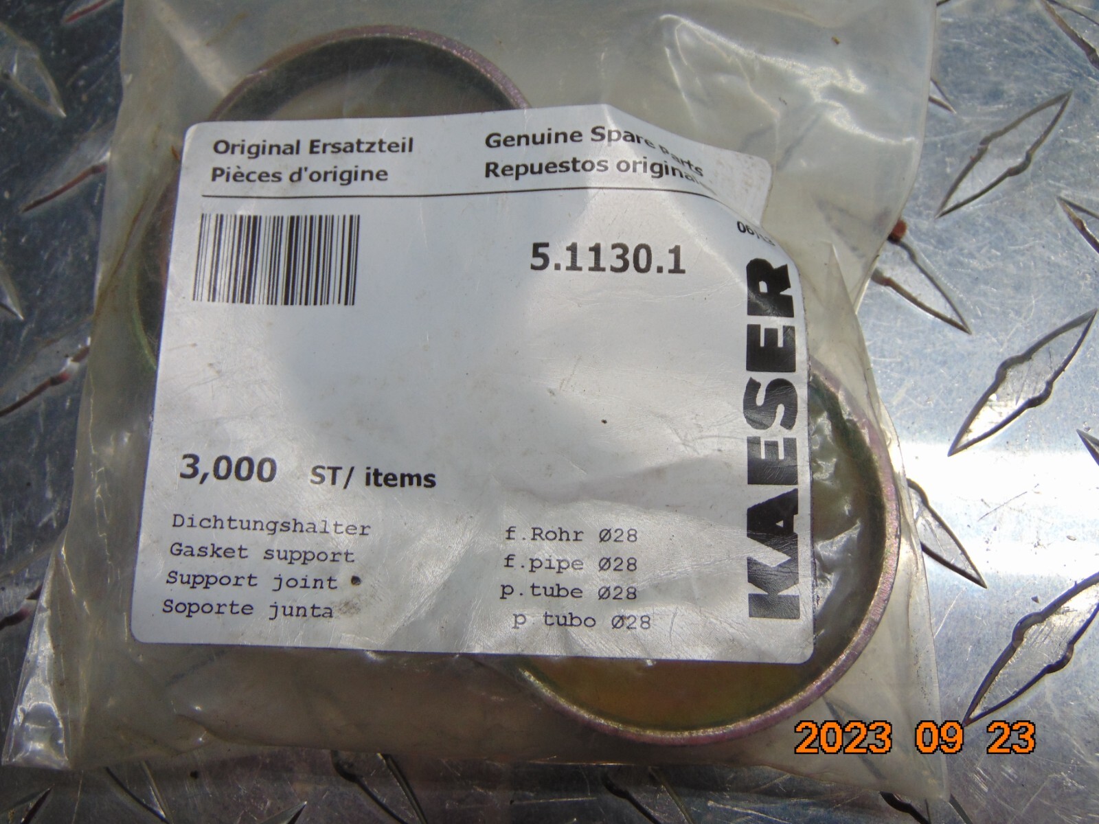 (1) KAESER 5.1130.1 SUPPORT SEALING RING