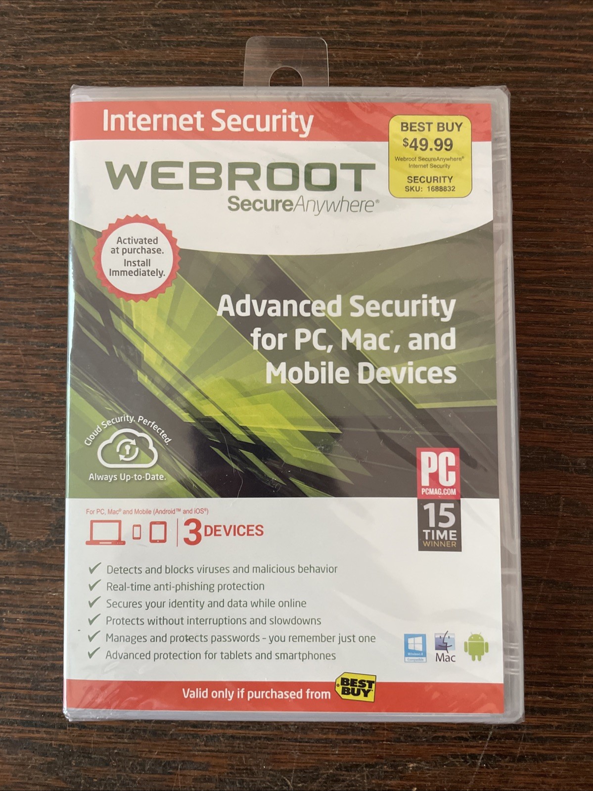 Webroot SecureAnywhere Internet Security - Full Version for Windows & Mac