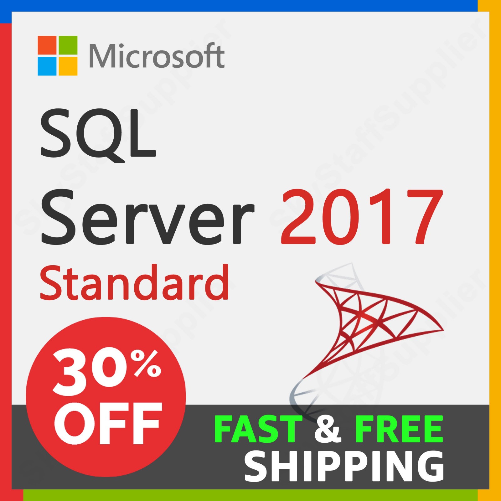 Microsoft SQL Server 2017 Standard FULL License Pack + 25 CALs, Retail Pack, NEW