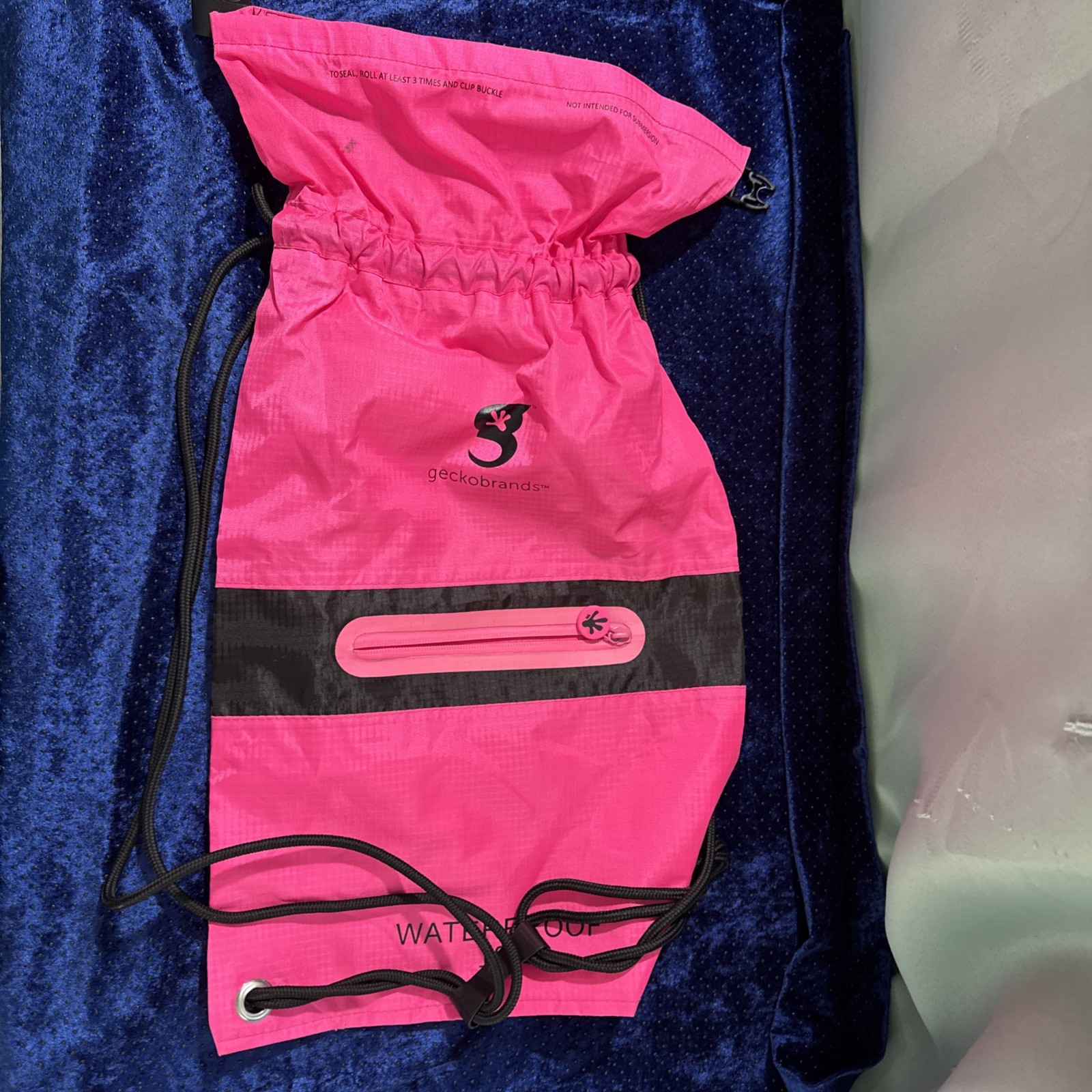 Gecko Brands Waterproof 10L  Pink Backpack Dry Bag