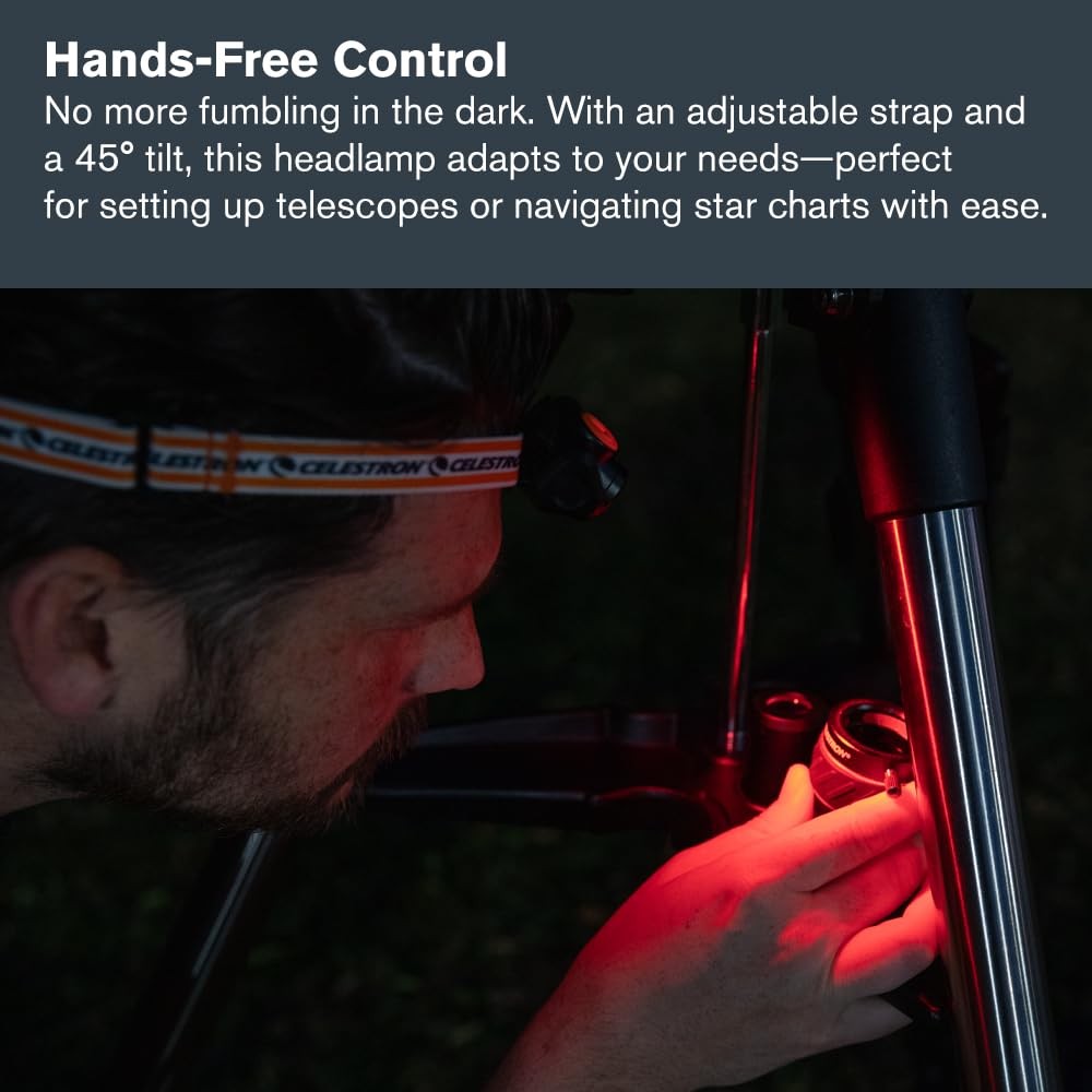 Celestron Night Vision Headlamp Multiple Light Modes Includes SOS Setting Ideal