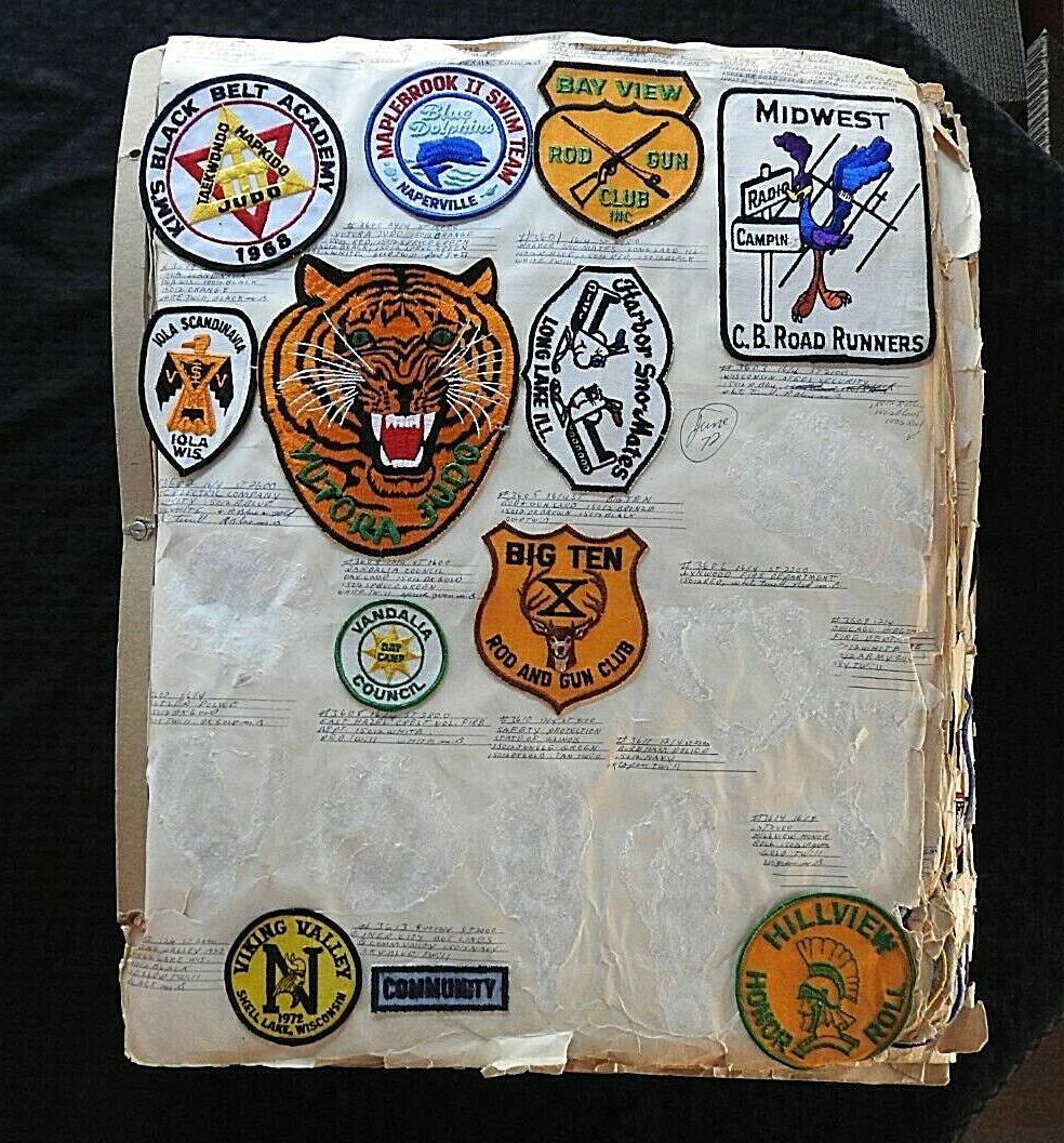 OLD "MIDWEST CB RADIO ROAD RUNNER" LARGE JACKET PATCH cheesecloth HAM