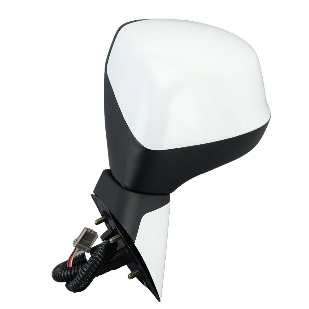 Left Driver Side Mirror White Manual Fold 3Pin For Honda Civic 2012 2013-2015