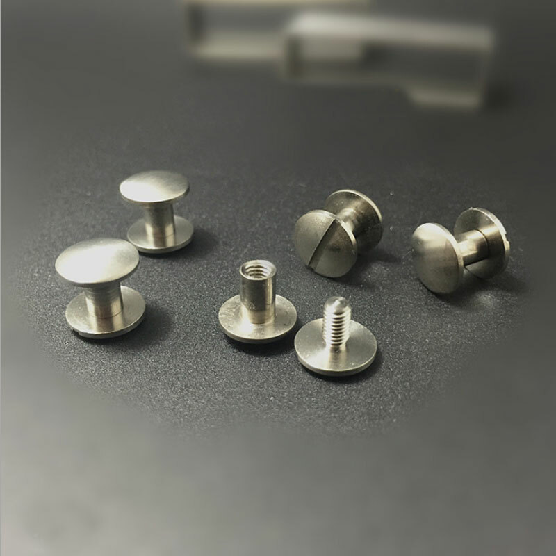 Belt Screw Titanium Rivets Stud Head Leather Craft Nail Wallet Pin Buckle 9*6mm