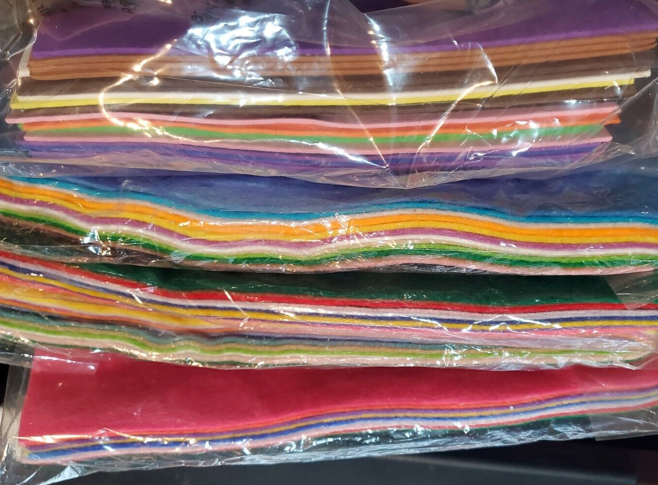 CRAFT 24 pcs foam sheets 6x9” 48pcs felt 9x12" washable 100% acrylic multicolor