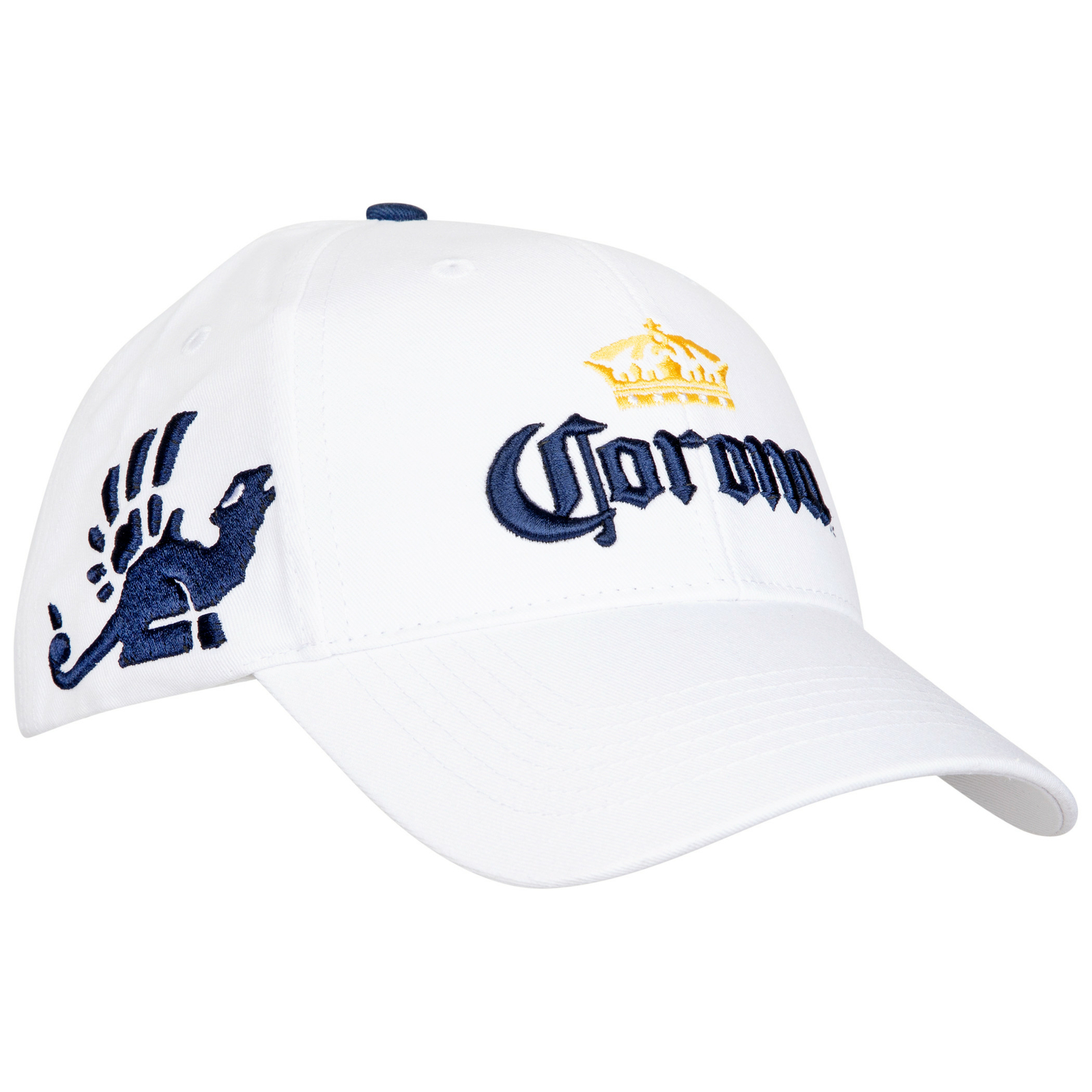 Corona Extra Crown White Adjustable Strapback Hat White