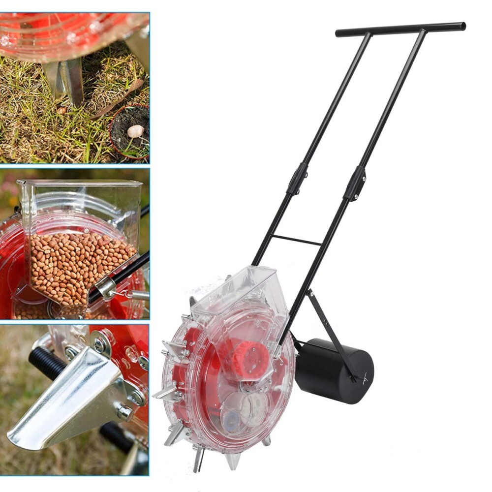 Hand Push Roller Precision Manual Seeder Machine Soy Corn Carousel Seeding Tool