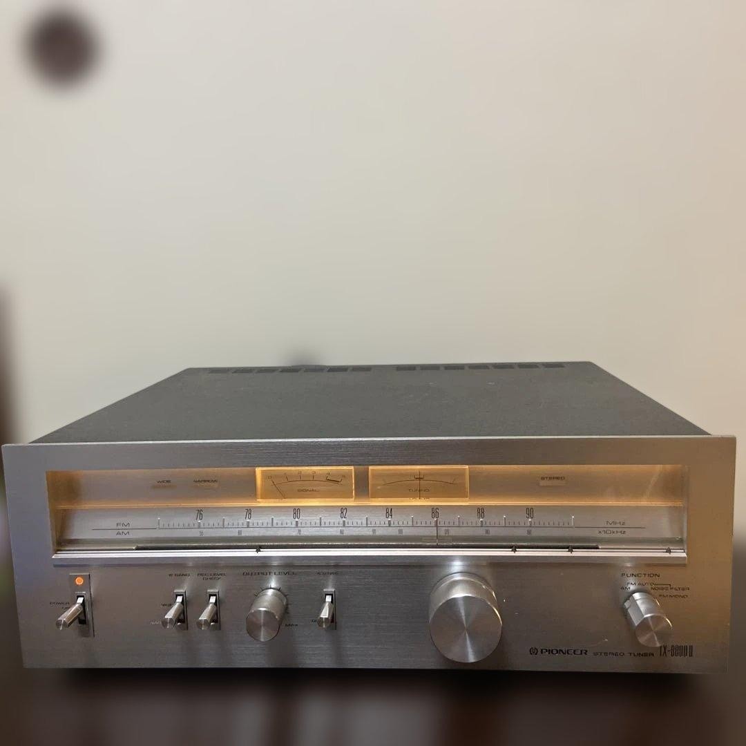 PIONEER TX-8800 II FM/AM Vintage Stereo Tuner Silver AC100V Working JP