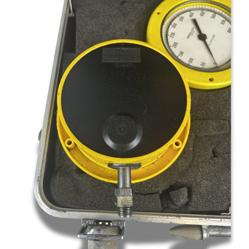 PERMA-CAL Process Gauges Set 3 Yellow Gauges w/Case industrial
