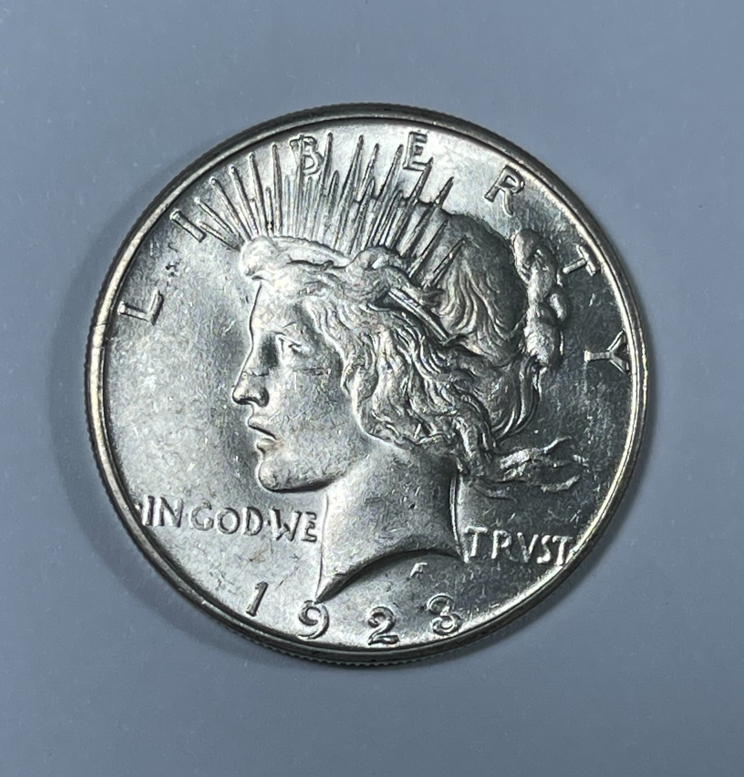 1923-S Peace dollar (#21960) BU+