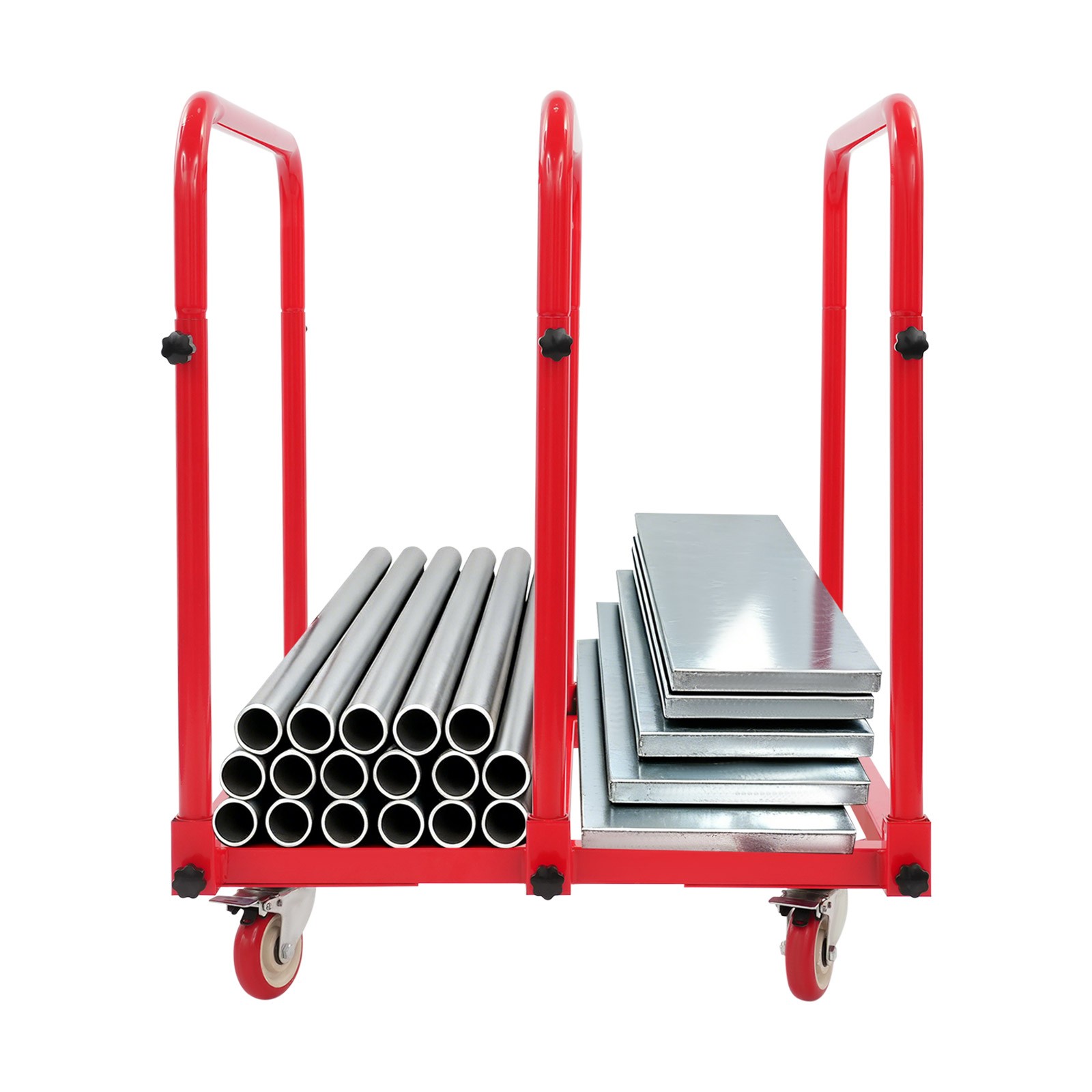 635kg/1400lbs Heavy Duty Panel Cart Q235 Steel Panel Truck Panel Cart 31*28*35in