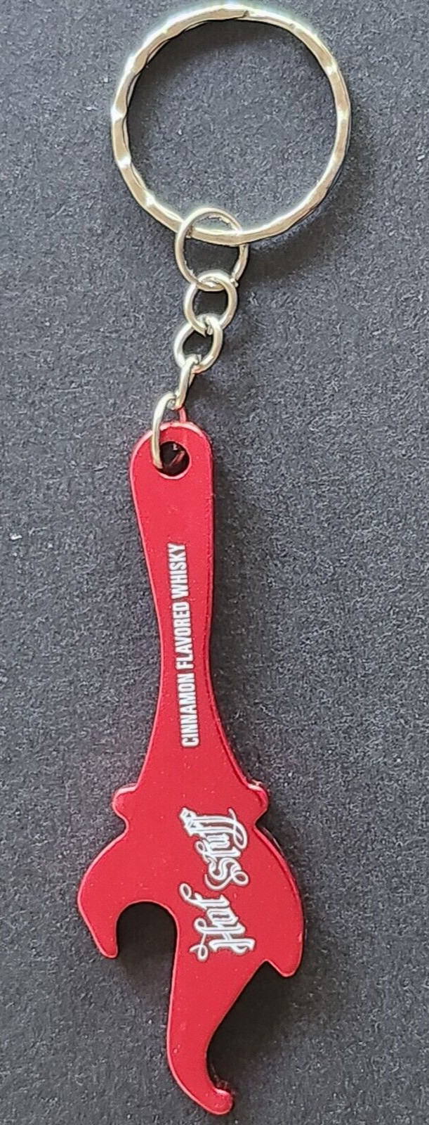 Hot Stuff Cinnamon Whiskey Bottle Opener Key Chain