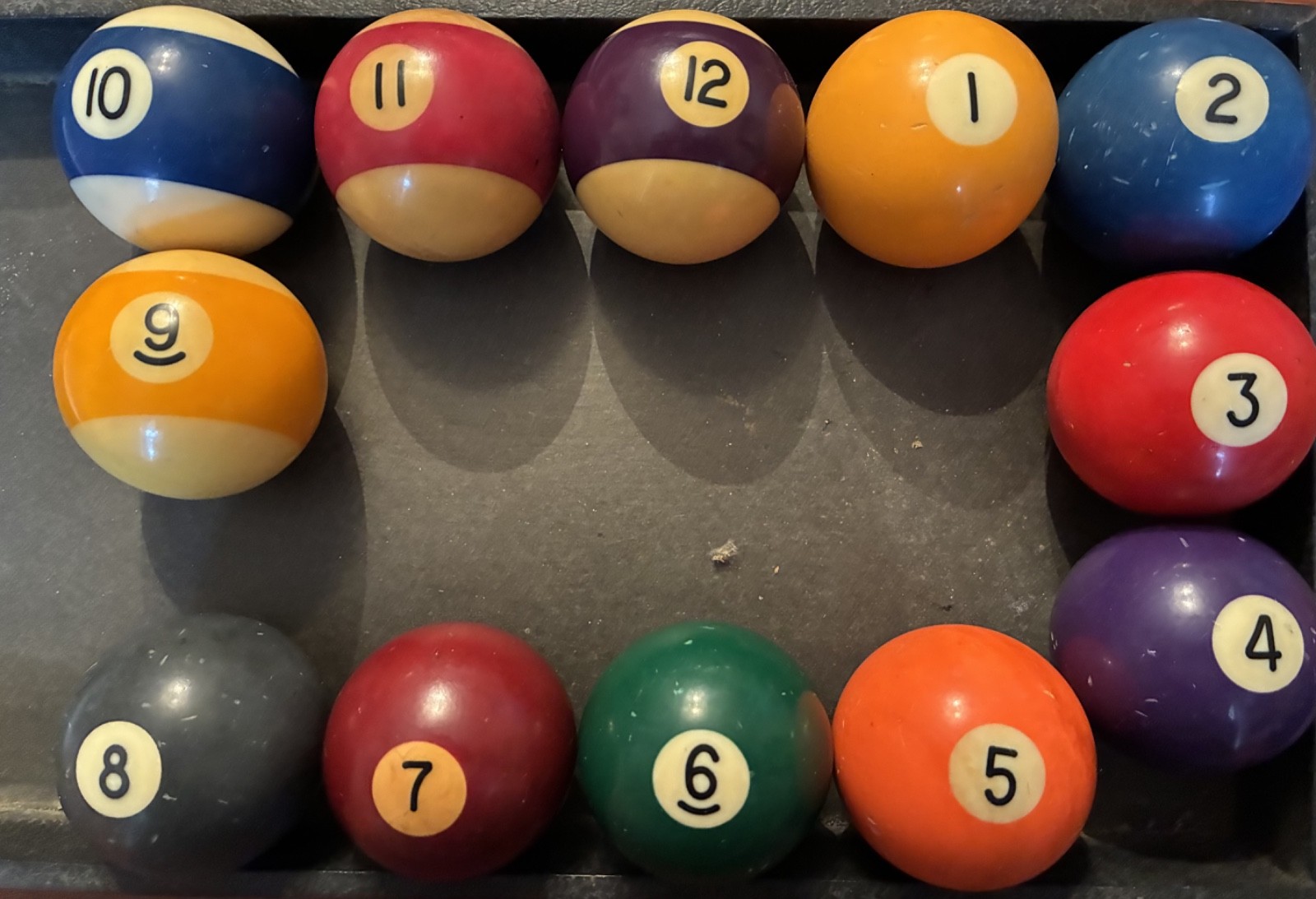 Billiards Pool Regulation Size Ball Wall Clock Parts