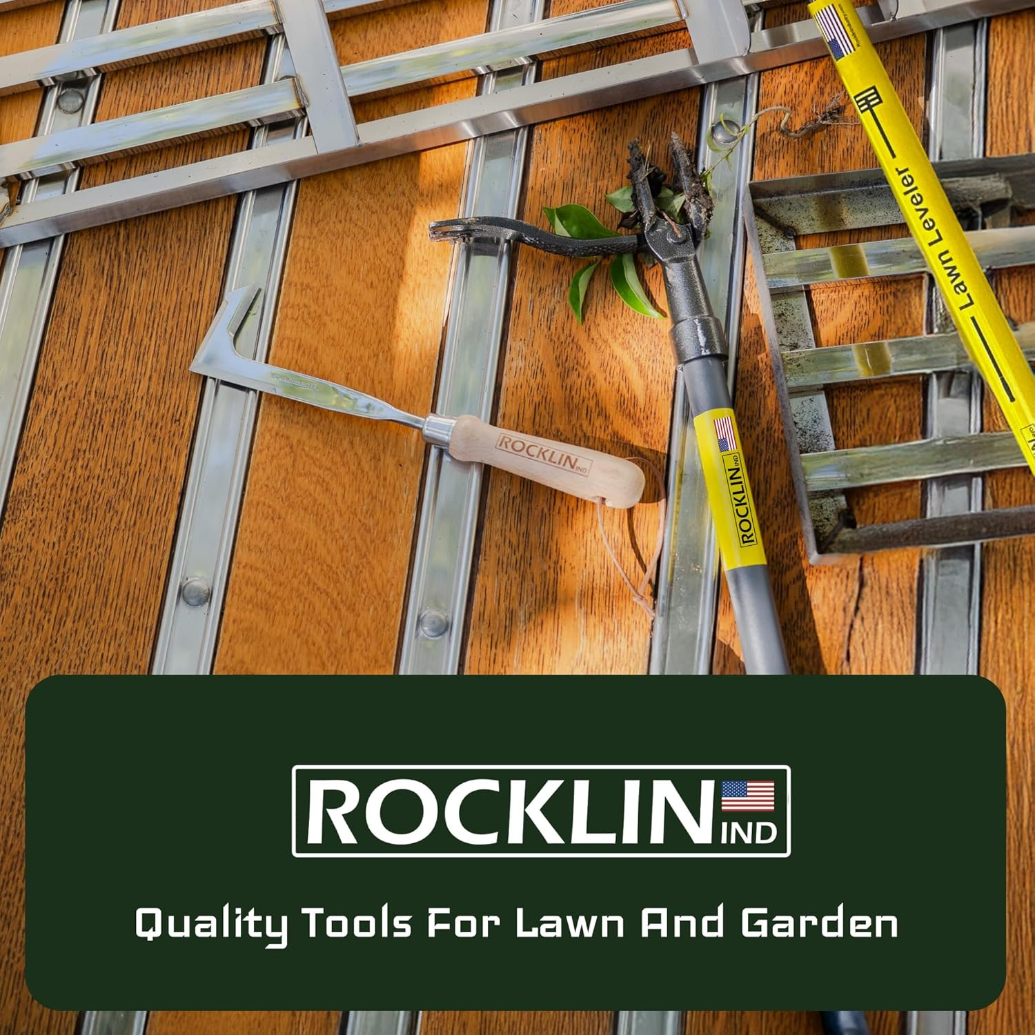 Rocklin™ Lawn Leveling Rake | Stainless Steel Surface Leveling Tool | Level Soil