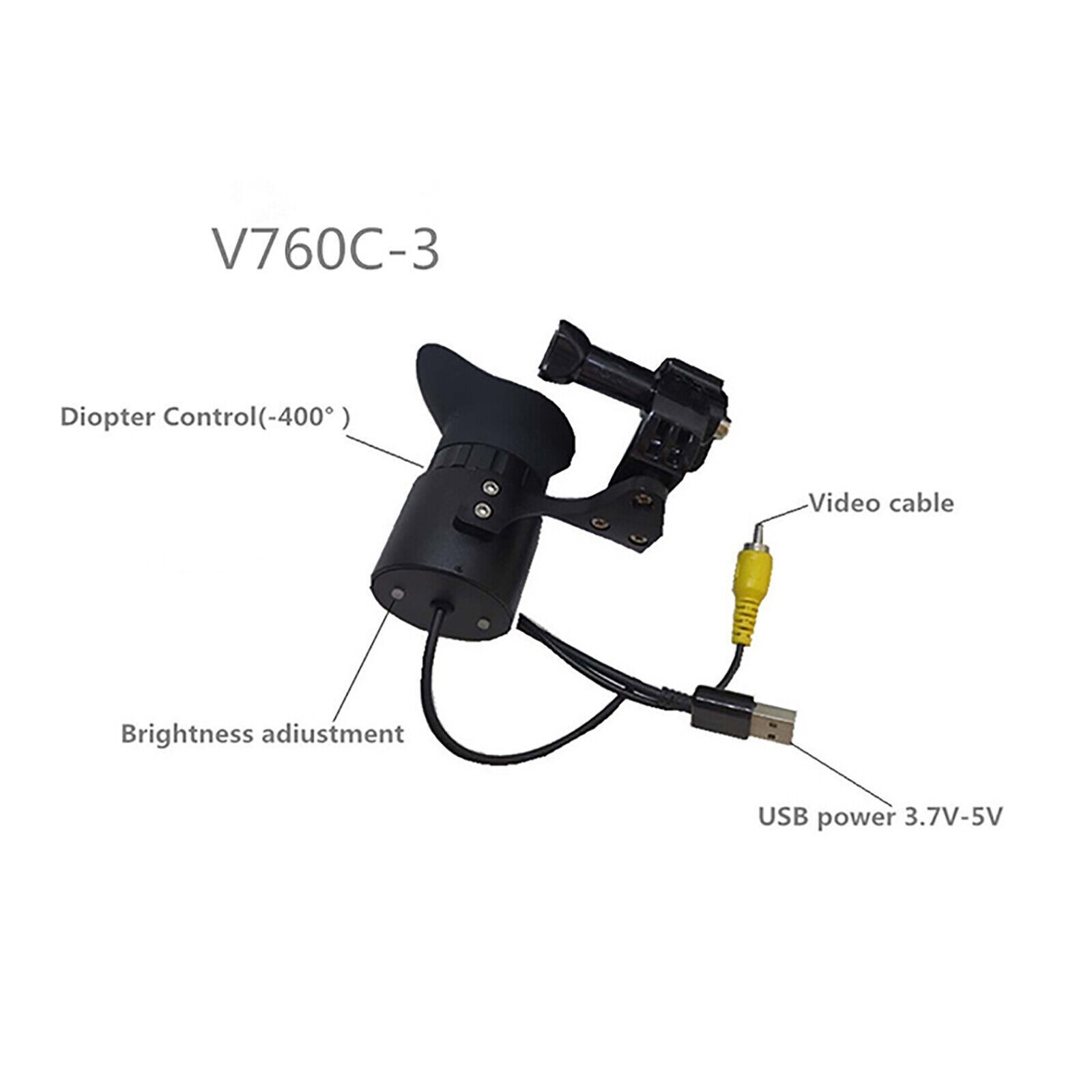 V760C-3 Wearing Large HD Screen Portable Display Head Mounted Display