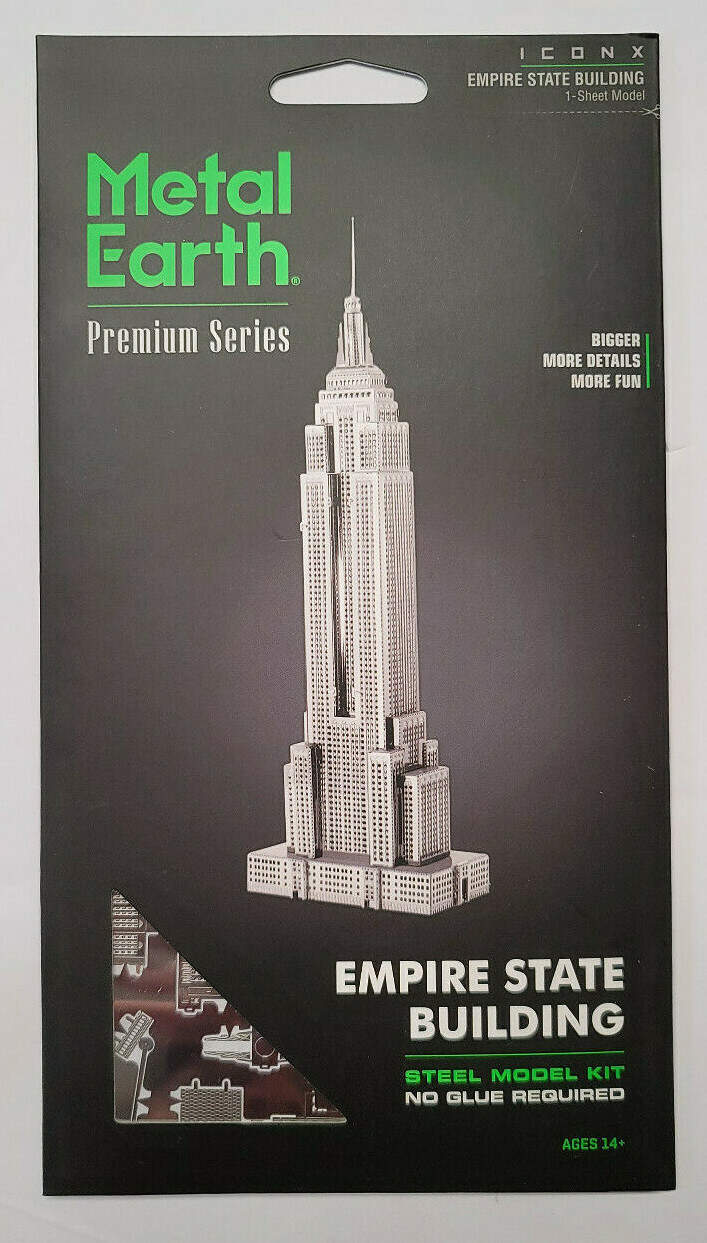 Metal Earth Iconx EMPIRE STATE BUILDING 3D Fascinations Model Kit ICX010