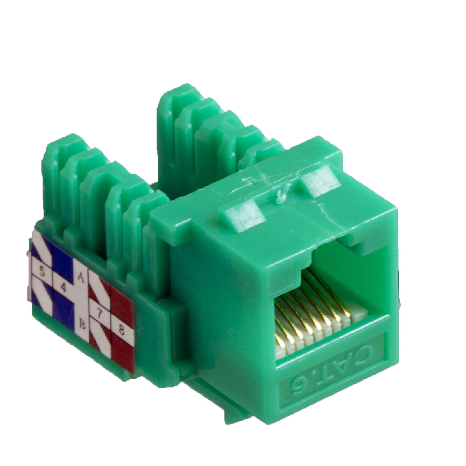 Cat6 Keystone Jacks in Green  15 Pcs Pack US Same Day Shipping