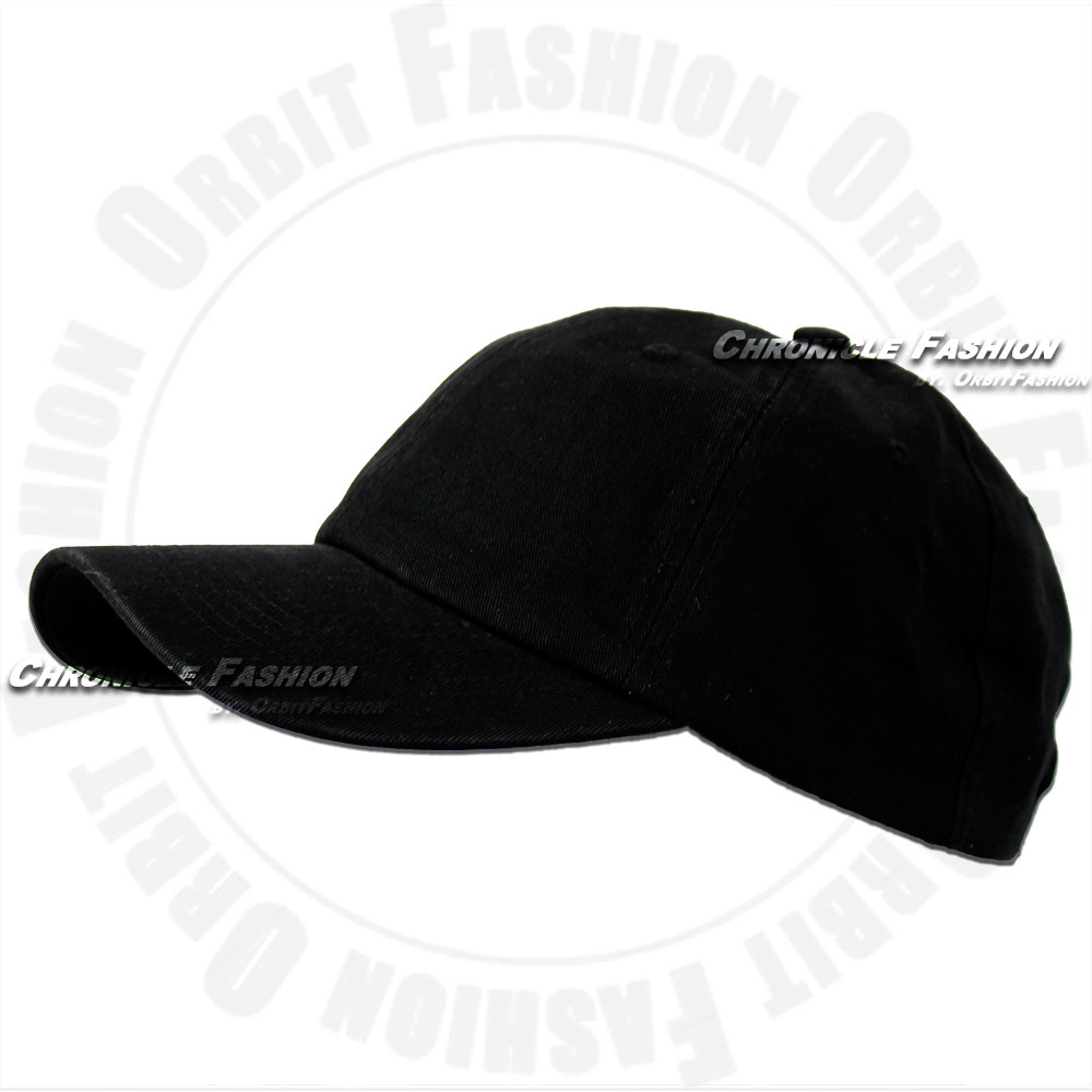Cotton Baseball Cap Washed Adjustable Hat Polo Style Plain Solid Blank Dad Men
