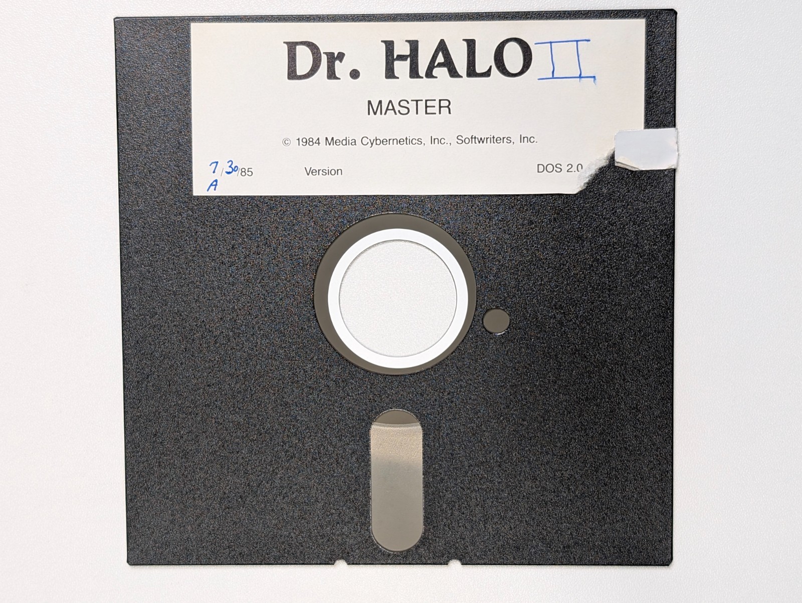 Dr. HALO II - Vintage 1985 PC 5.25" Disk - Media Cybernetics