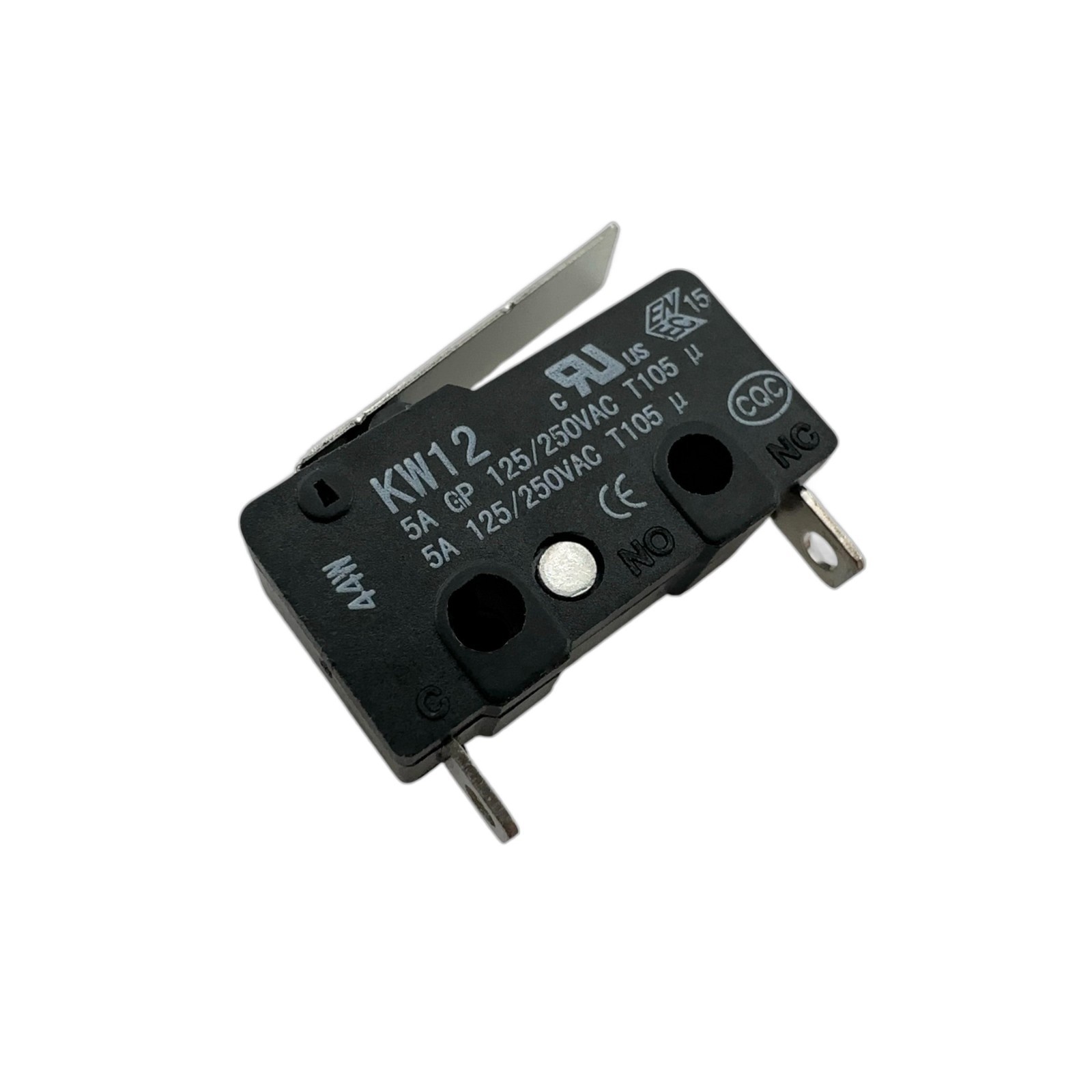 Qiaoh KW12 Lever Micro Switch 2 Pins 5A 125/250VAC Normally Closed