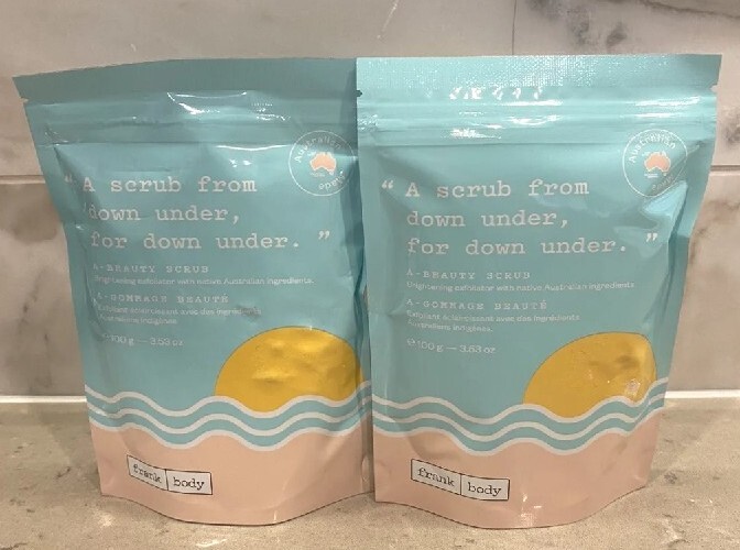 Lot of 2 Frank Body Skin Brightener Exfoliating Scrub, Native Australian Blend🚿