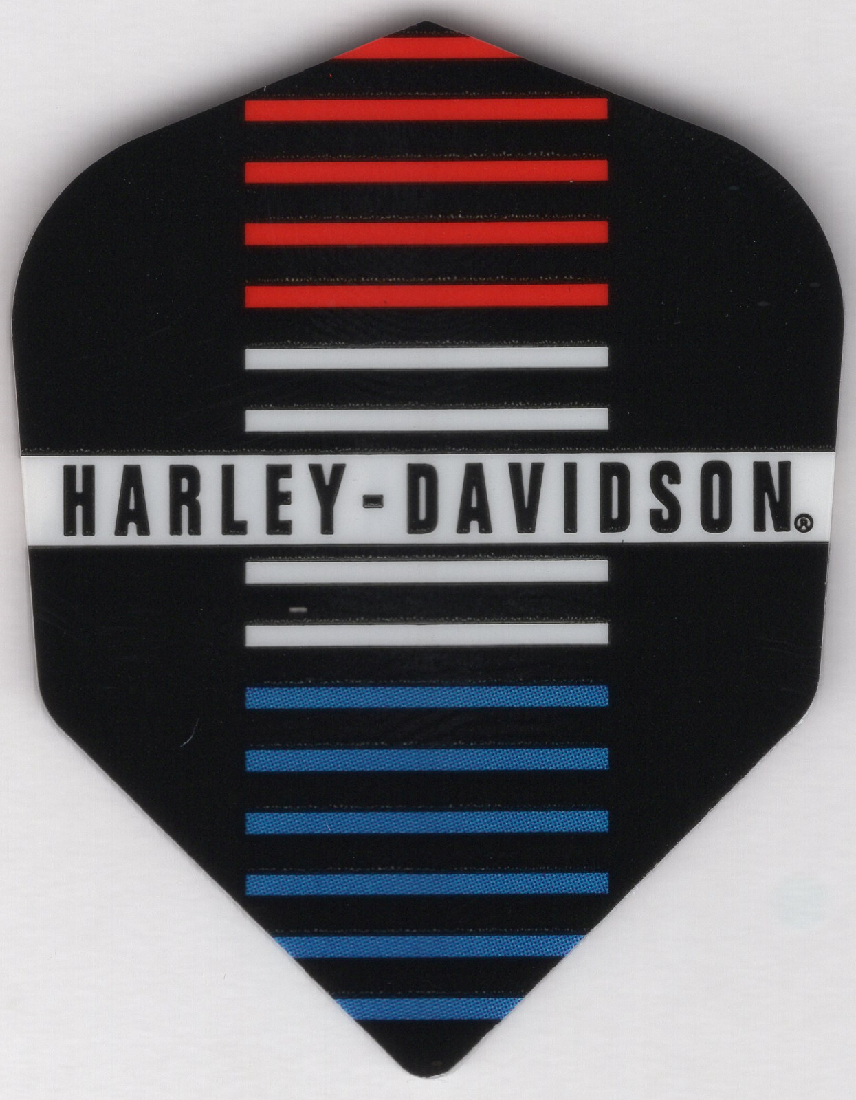 Harley Davidson Red, White and Blue Dart Flights: 3 per set