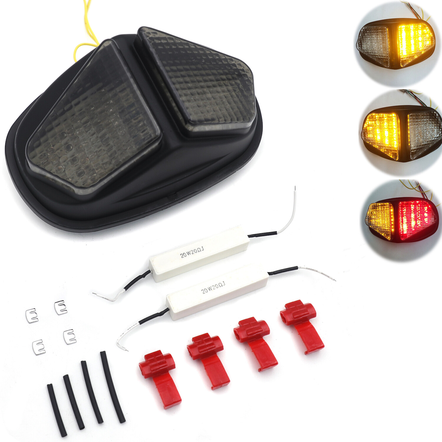 Smoke LED Tail Light Brake Light Turn Signal For 04-05 Triumph Daytona 600/650
