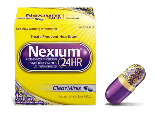 Nexium 24hr Delayed Release Clear Minis 20mg  14ct Exp 2025+