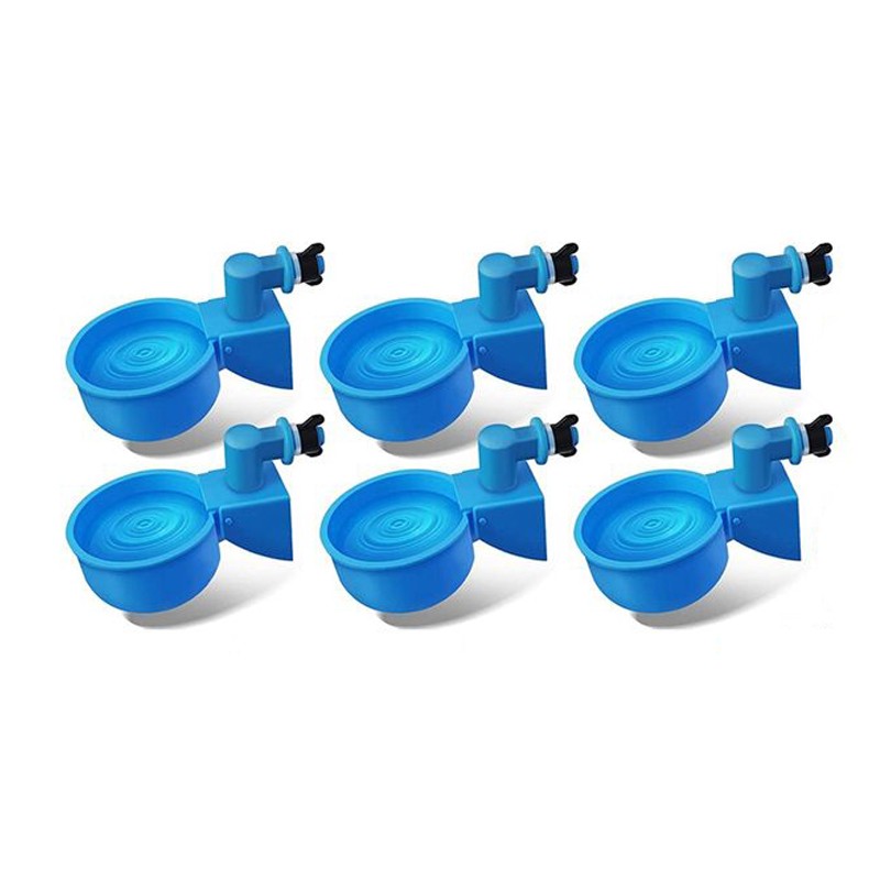 12pcs Chicken Automatic Waterer Kit for Poultry Float Style Gravity Water Feeder