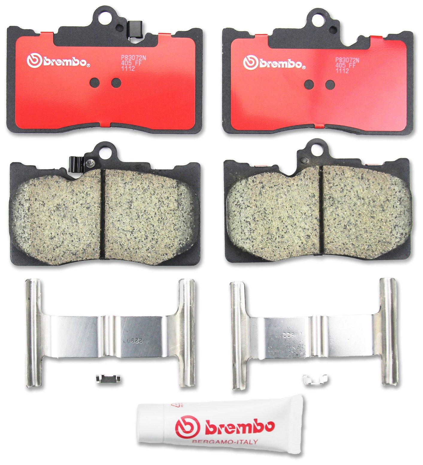 Brembo P83072N Premium Ceramic Front Disc Brake Pad Set LEXUS/TOYOTA/TOYOTA (FAW