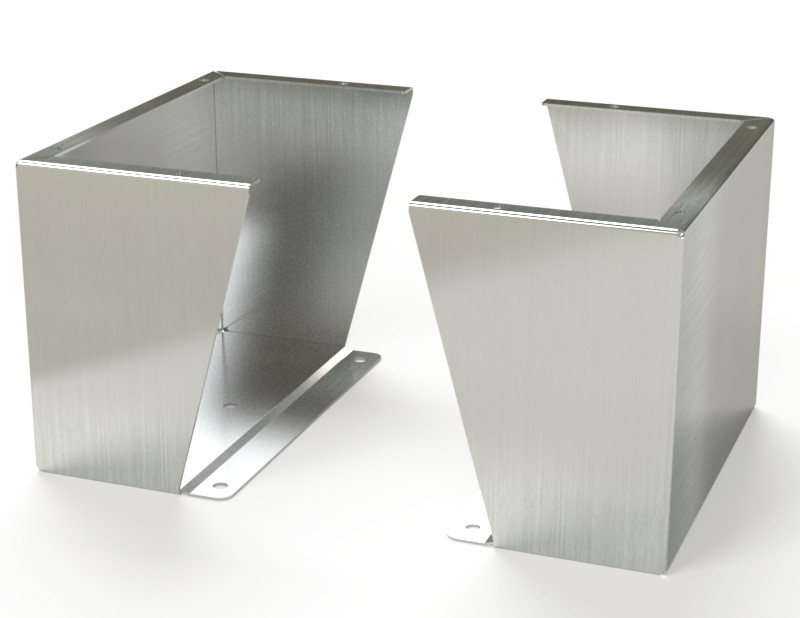 SAGINAW SCE-FK1218SS Stainless Steel Floor Stand Kit, 12" high for 18" deep Encl