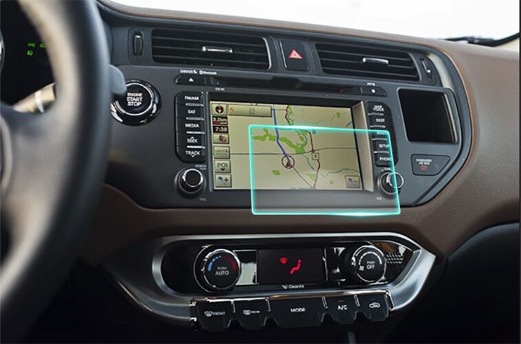 Crystal Clear Screen Protector for 2012 Kia Rio SX Vehicle Navigation