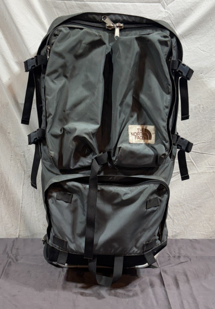 Vintage The North Face USA Brown Lable Aluminum External Frame Backpack Gray