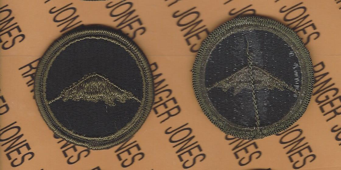 US Forces Far East Command USFEC OD Green & Black BDU uniform patch m/e