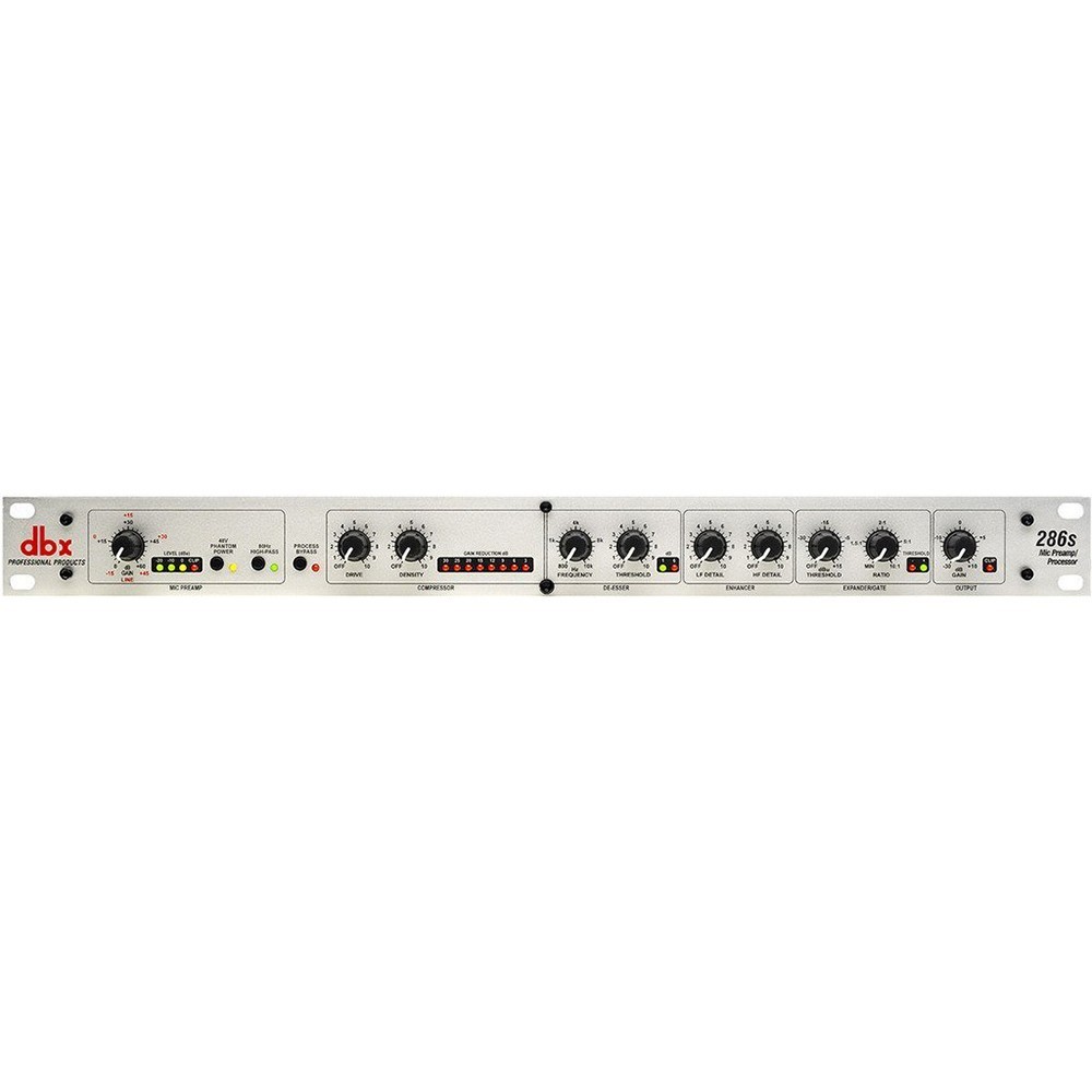 dbx 286s Microphone Preamp Channel Strip Processor w/ Compression & De-Esser