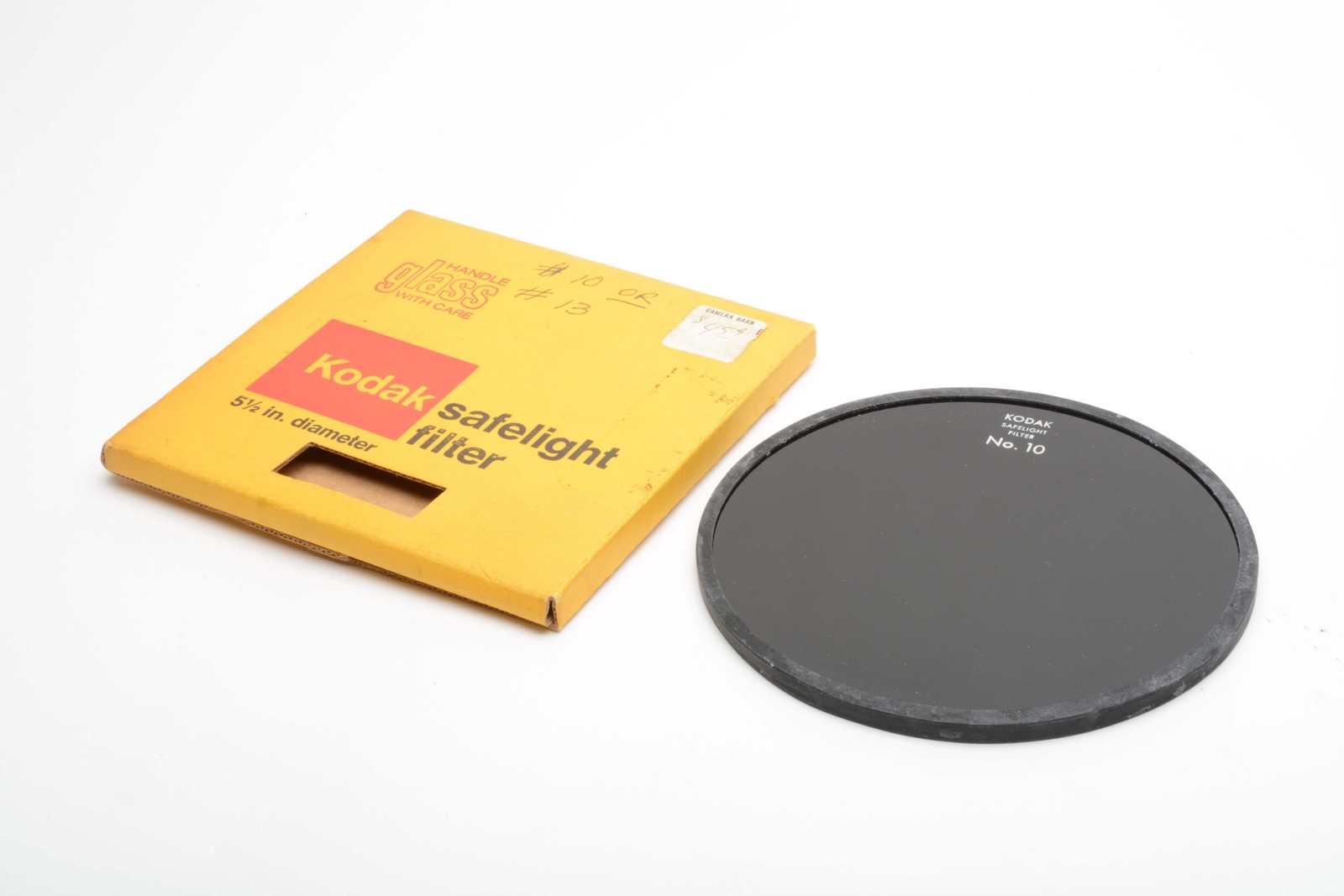 Kodak Safelight filter 5.5" round #10, Very clean, boxed