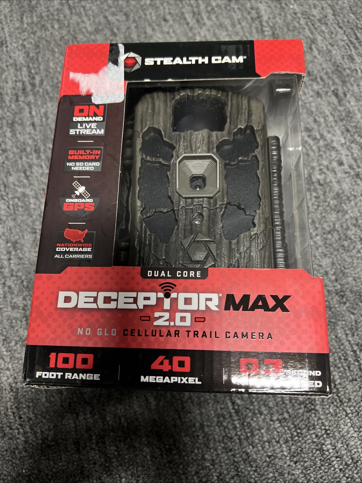 Stealth Cam Deceptor Max 2.0 No Glo Cellular Trail Camera (STC-DCPTRX2)