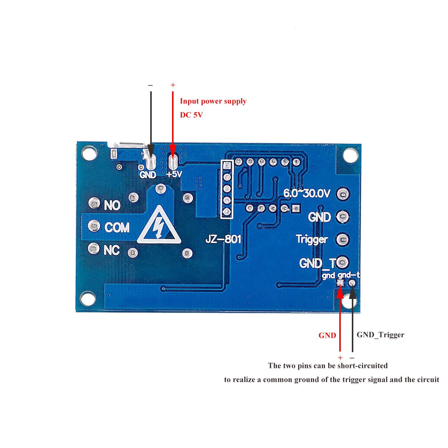 [2 Pack] DC 6-30V Timer Relay Programmable Delay Module Cycle Blue
