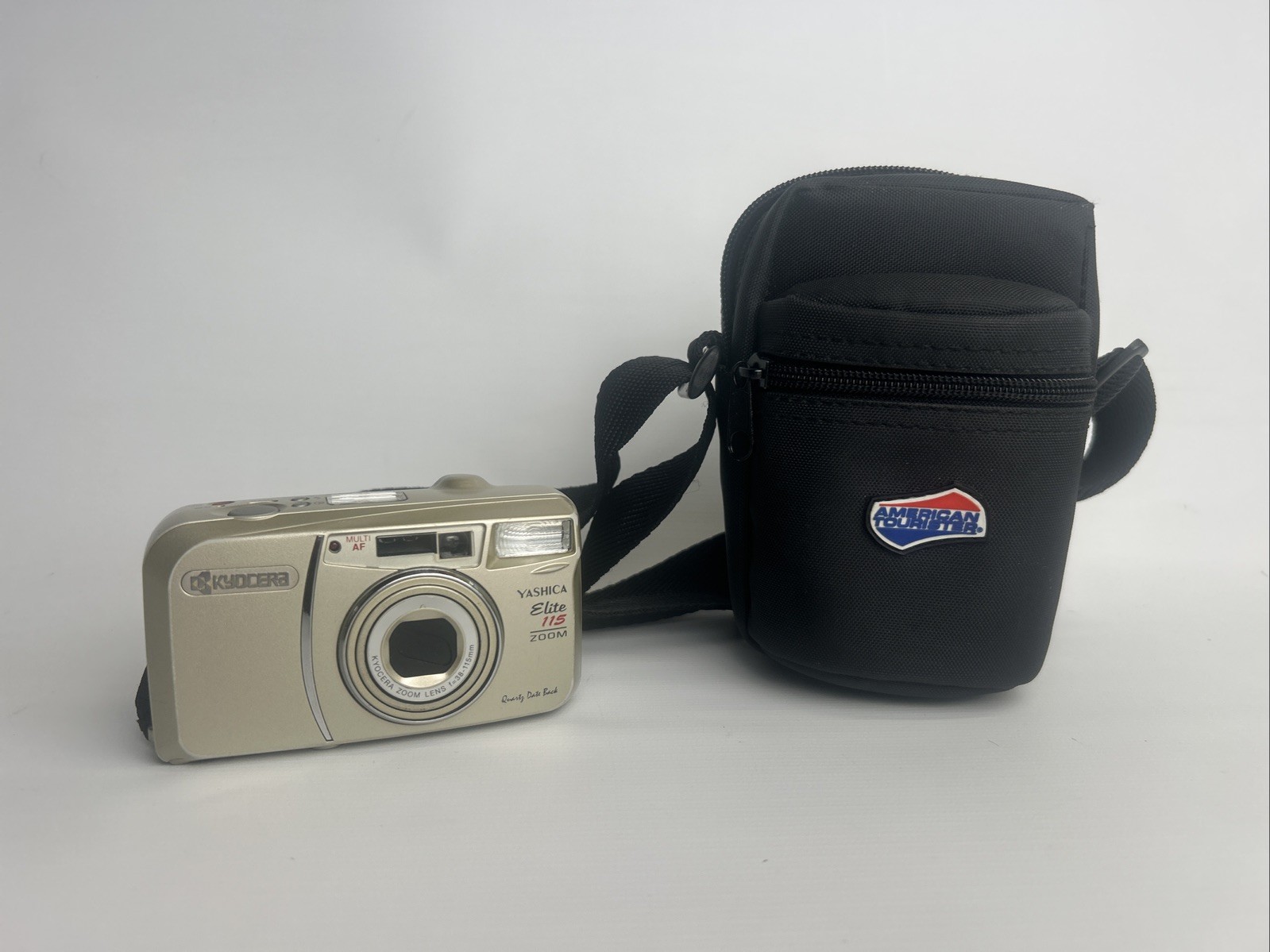 Yashica Elite 115 Zoom | 35mm Film Camera Point and Shoot ~ No Battery Untested