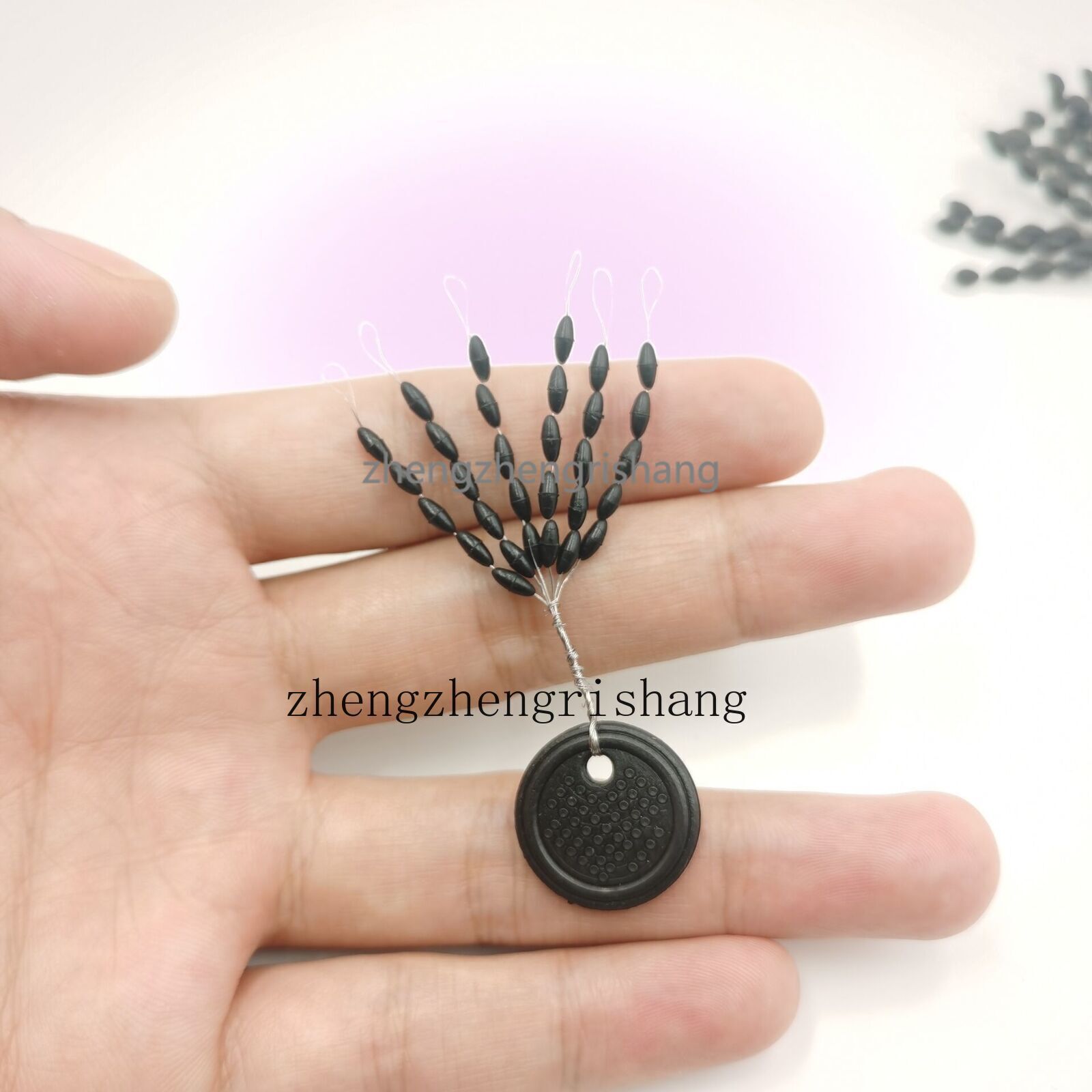 300Pcs/10Pack Fishing Bobber Beads Stoppers 30 in 1 Float Sinker Stops Oval