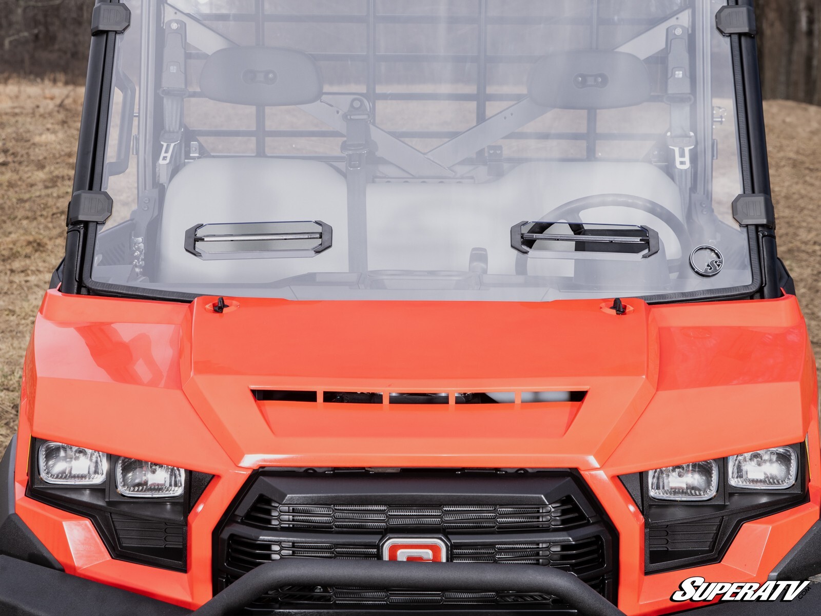 SuperATV Scratch Resistant Vented Full Windshield for Gravely Atlas JSV/2023+