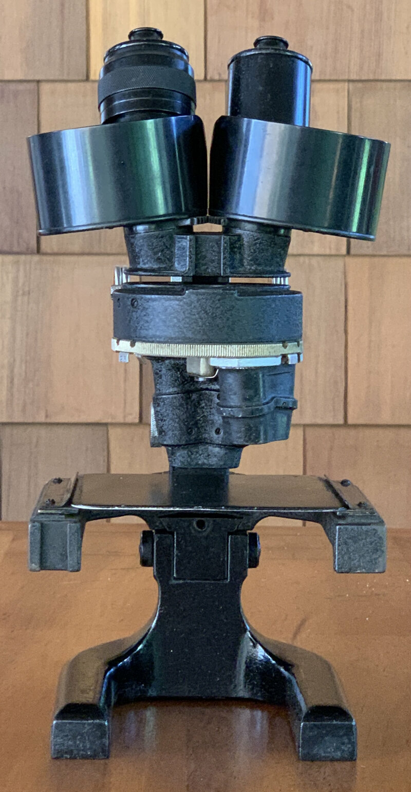 Spencer Stereo Microscope, case & two objectives, vintage antique old Buffalo NY