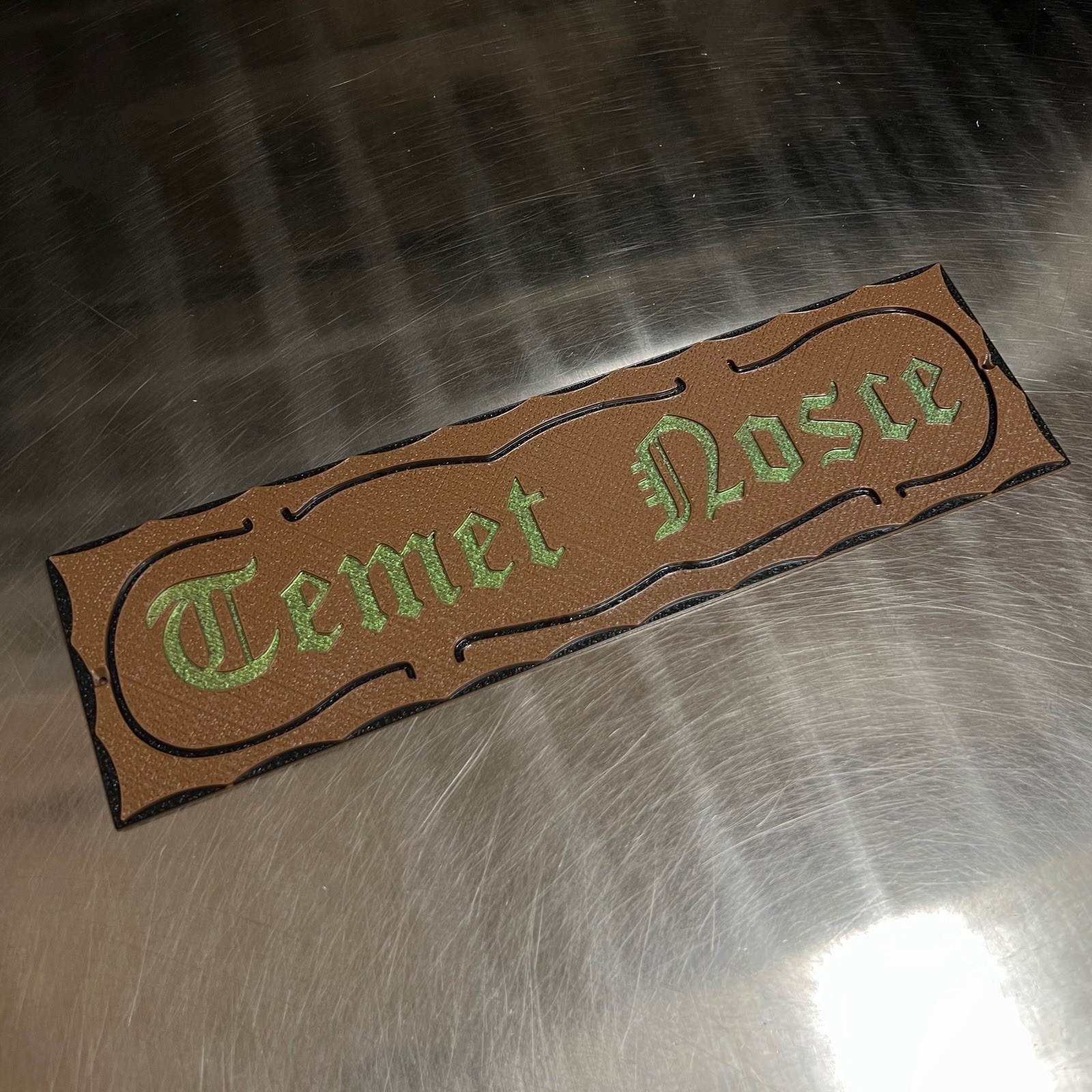 The Matrix Know Thyself 'Temet Nosce' Replica Sign Prop 3D Printed