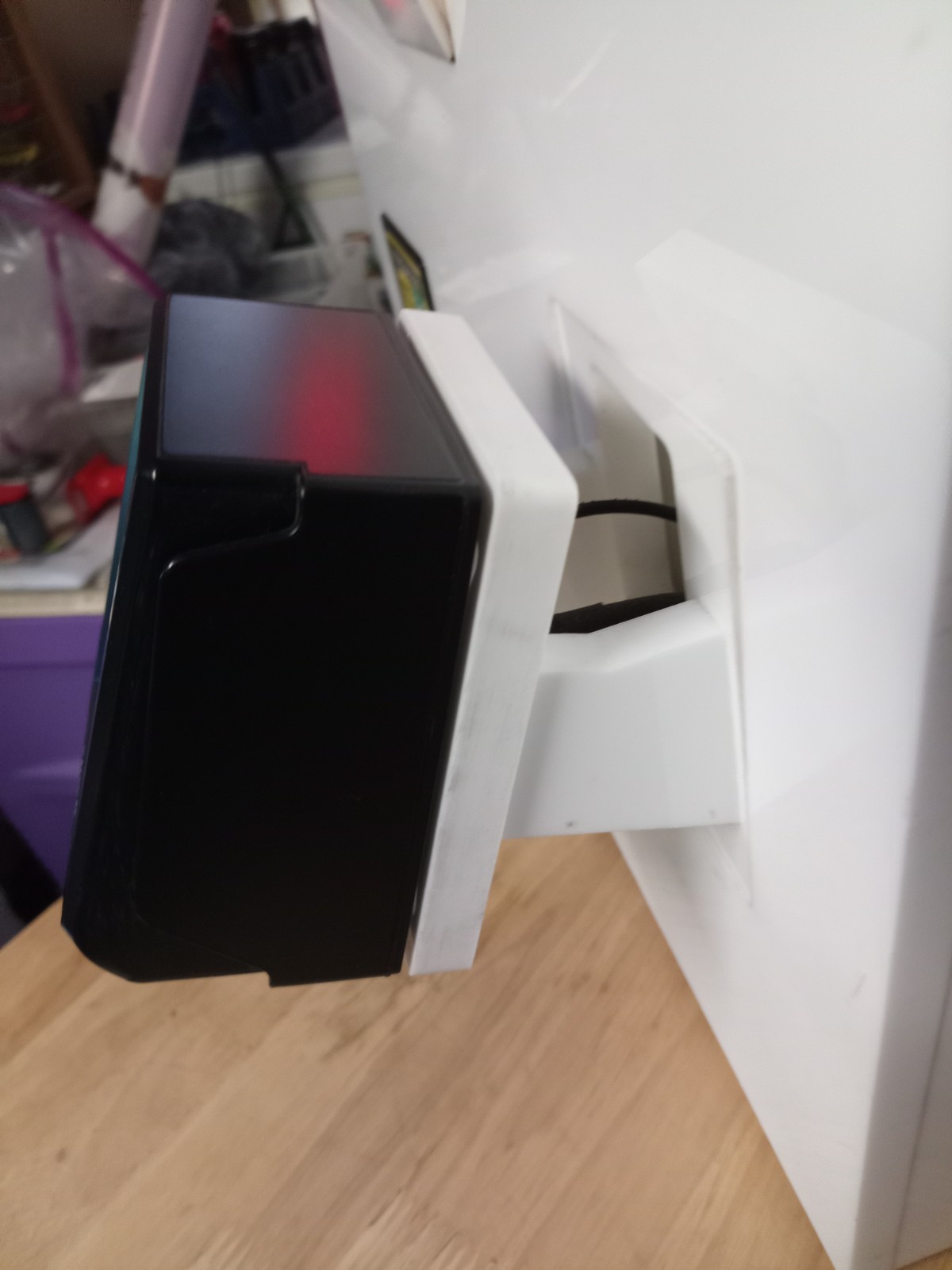 Parlevel Systems POS Kiosk Angled Card Reader Mounting Bracket, Black