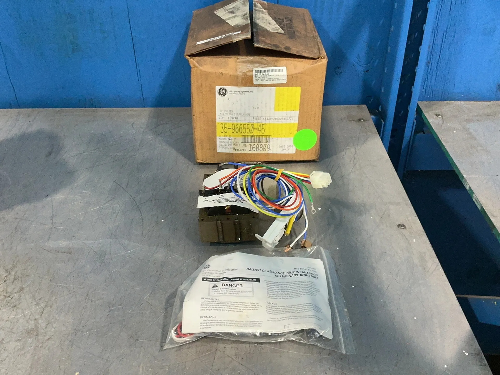 GENERAL ELECTRIC LIGHTING TRANSFORMER / BALLAST 35-966550-45