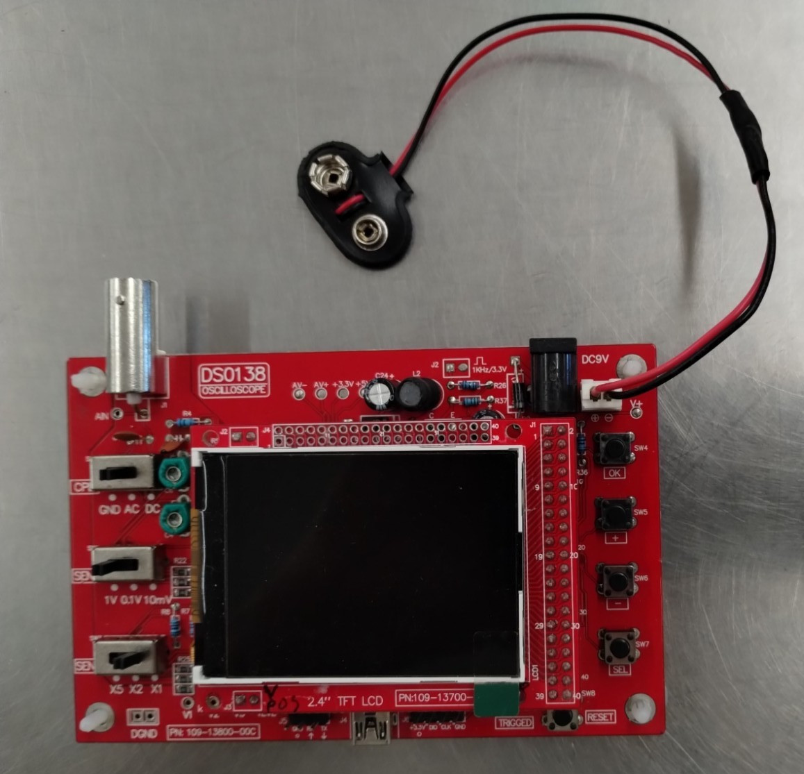 Digital Oscilloscope DS0138 Assembled, Case and Probes not included